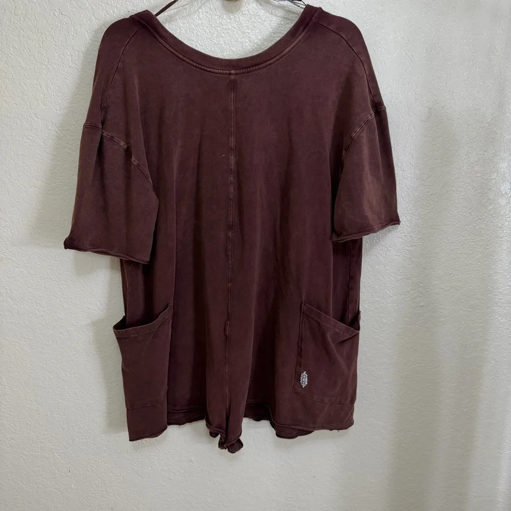 New Free People x FP Movement hot shot tee romper - Picture 3 of 11